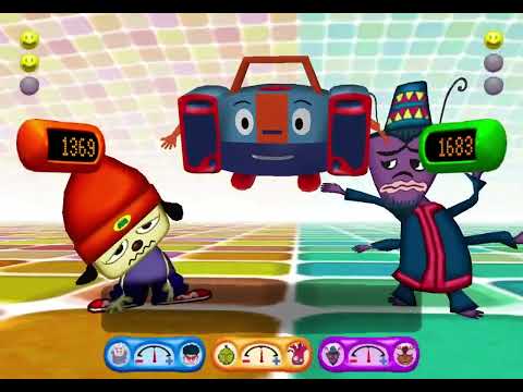 PaRappa the Rapper 2 VS mode but it's a score attack