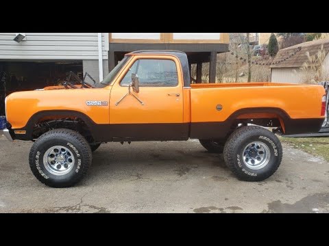78 Dodge Power Wagon W150 4" Skyjacker Spring Lift with 35" Tires #shorts