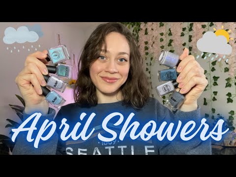 My Favorite Polishes Inspired by Rainy Days! 🌧️🌂 | Curated Collections