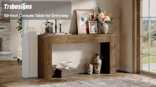 Tribesigns Farmhouse Chic Console Table - Style & Stability!  anuncio