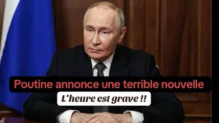 Ce discours de Poutine est TERRIFIANT 😳 Le monde entre en conflit !! 
