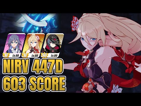 [Honkai Impact] Nirvana Abyss Ignite Up Parvati 603 Score 447D AE(SS0) DA(SS0) Raven(SSS)
