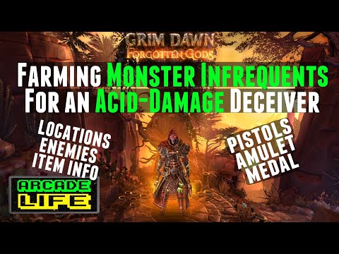 Grim Dawn - Farming Acid Damage Monster Infrequents for Deceiver - v1.1.9.1