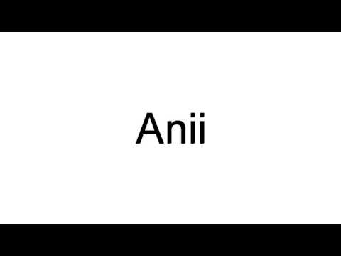 How To Pronounce Anii