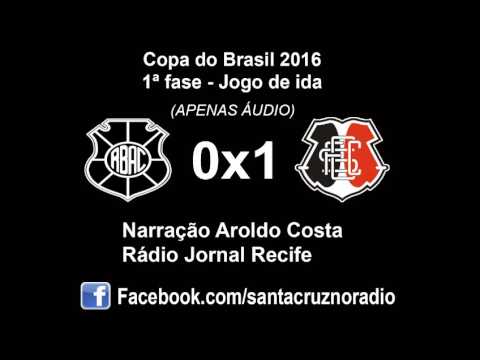(Áudio) Rio Branco/ES 0x1 Santa Cruz - Nar. Aroldo Costa, Rádio Jornal Recife - Copa BR 2016