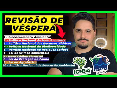 IBAMA E ICMBIO 2025 - REVISÃO FINAL  - SÓ ASSUNTO que vai CAIR NA PROVA