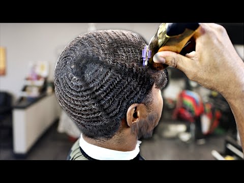 END OF A 5 MONTH 360 WAVE WOLF | SELF HAIRCUT *SAFISFYING