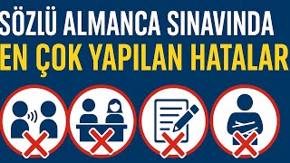 Sözlü Almanca Sınavında Dikkat edilmesi gerekenler