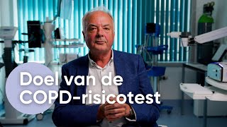 What is the purpose of the COPD risk test?