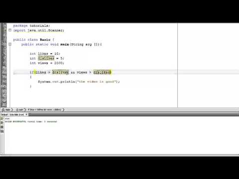 Java Tutorial 7 Logical Operators