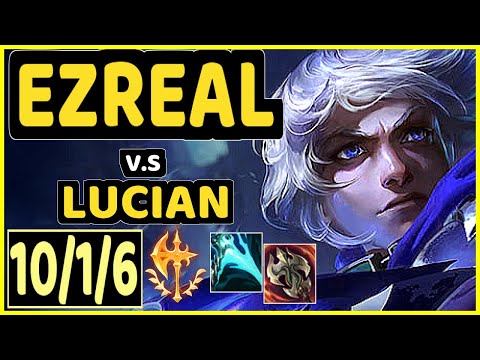 EZREAL vs LUCIAN - 10/1/6 KDA BOTTOM ADC CHALLENGER GAMEPLAY - NA