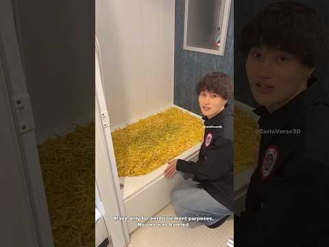 When He Saw a Bathtub Full of French Fries