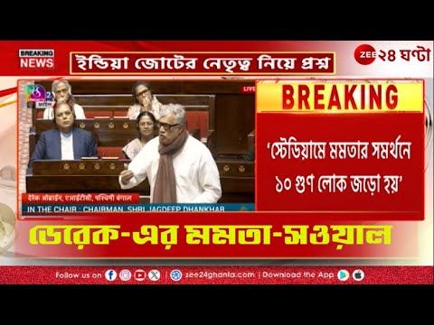Mamata Banerjee | সংসদে দাঁড়িয়ে লালু, অভিষেকের পর ডেরেকের মমতা-সওয়াল | Zee 24 Ghanta