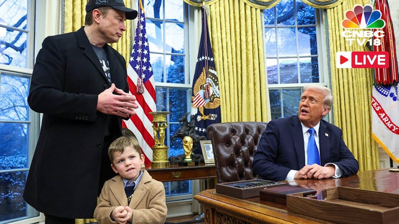 LIVE: Elon Musk Denies 'Hostile Takeover' of Government in White House Debut | Trump On DOGE | N18G
