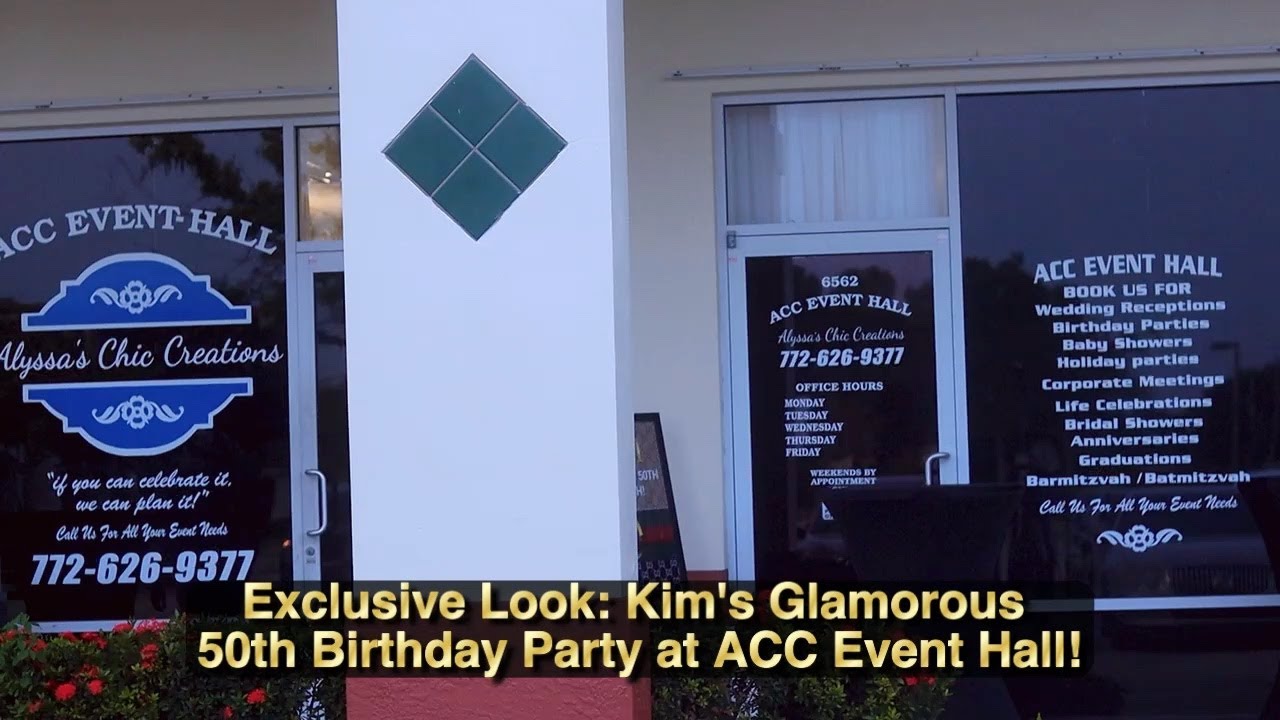 Exclusive Look: Kim's Glamorous 50th Birthday Party at ACC Event Hall! #portsaintlucie #events #305