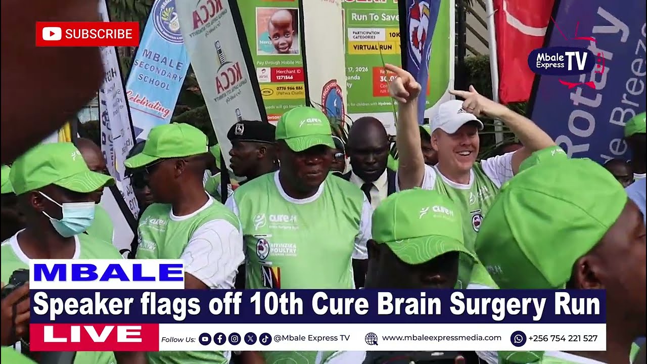 Speaker Oboth Oboth flags off 10th Cure Brain Surgery Run, the biggest ever brain surgery run