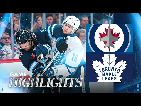Winnipeg Jets vs. Toronto Maple Leafs - Game Highlights