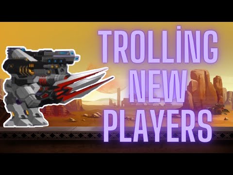 Trolling new players in the arena! | Super mechs