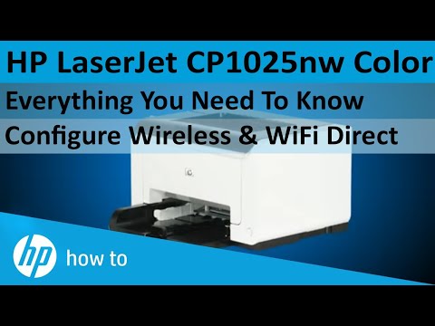 Thumbnail for How To Setup Wireless HP LaserJet CP1025nw Color Printer?