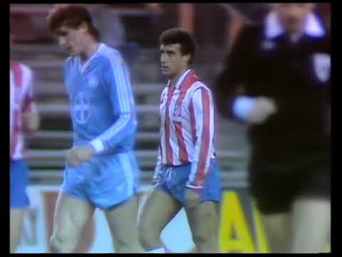 02/04/1986 Cup Winners Cup Semi Final 1st leg ATLETICO MADRID v BAYER UERDINGEN