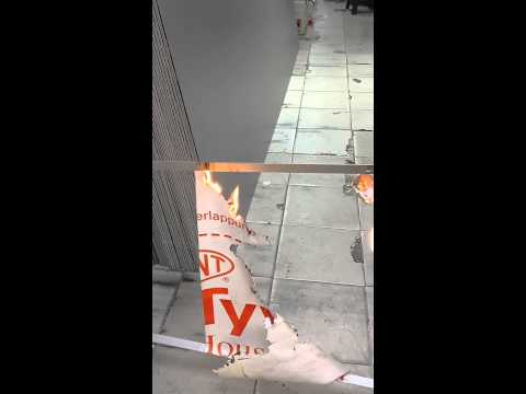 DUPONT FIRECURB TYVEK YANGIN TESTİ 2