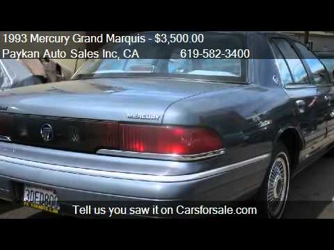 Thumbnail for 1993 Mercury Grand Marquis GS - for sale in San Diego, CA 92