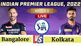 KKR vs RCB IPL 2022 Match 6 news l Kolkata knight riders vs royal Challenger Bangalore match