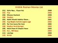 Hrithik Roshan Movies List