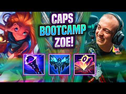 CAPS IS INSANE WITH ZOE IN KOREA BOOTCAMP! - G2 Caps Plays Zoe Mid vs Leblanc! | Season 2022