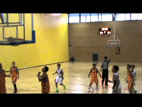 Triple Alex Font al partit Mini Vermell Manresa - Molins. Gener 2012