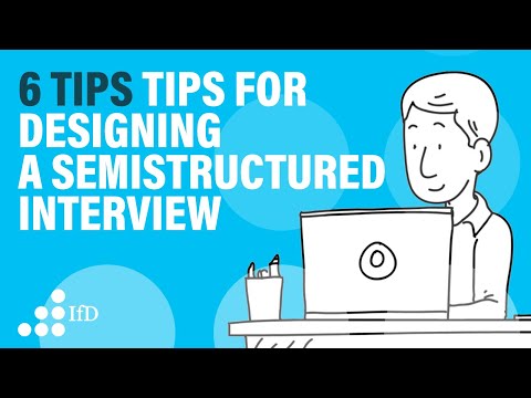 Semi-structured interviews guide I semi-structured interview protocol