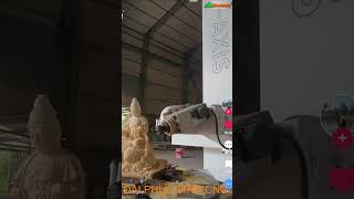 MÁY CNC TRUNG 3D 5 Trục Woodmaster Đục Tượng Siêu đẹp