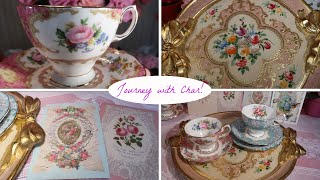 BEAUTIFUL ETSY FINDS! ITALIAN FLORENTINE HAND CARVED TRAY FROM ITALY + VINTAGE ROYAL ALBERT TEA SET!