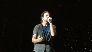 Eddie Vedder &amp; Glen Hansard &quot;Song of Good Hope&quot;  Firenze Rocks 24/6/2017 down from stage