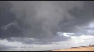 preview picture of video 'Rotating Wall Cloud Northwest of Grafton, NE April 27, 2014'