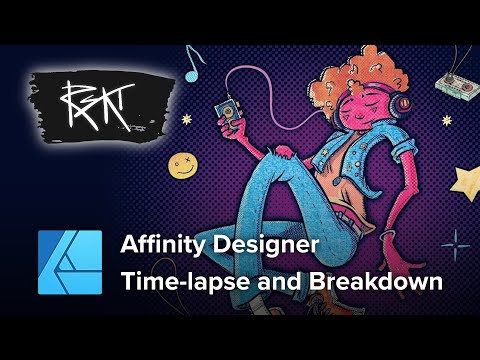 Affinity Designer iPad Pro - Time-lapse & Breakdown (Star Child)