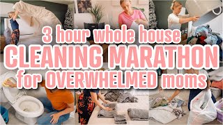 3 HOUR WHOLE HOUSE CLEANING MARATHON | CLEAN WITH ME | DECLUTTERING AND ORGANIZING