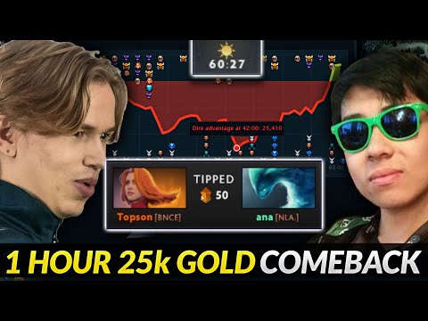 TOPSON Tips Ana for 1hour game 25k Gold Comeback