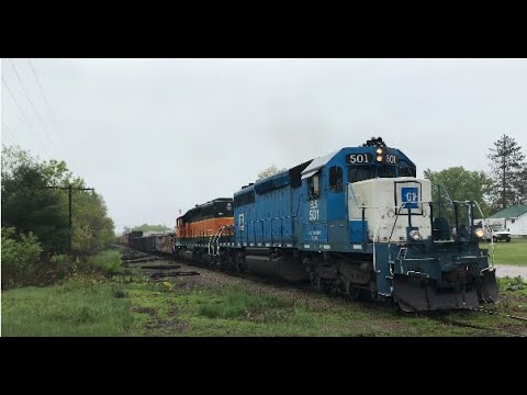 Super Long Freight Train Of Pulpwood In The Rain! | Jason Asselin