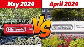 Nintendo America HQ Sign Turns RED