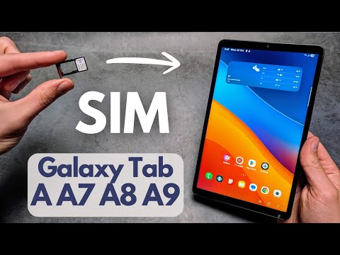 Galaxy Tab A A7 A8 A9 - How to Insert SIM Card
