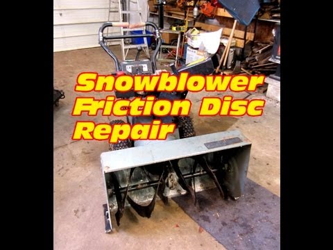 HOW TO - Friction Disc Replacement on Older Craftsman Snowblower