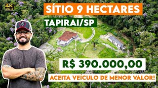 SÍTIO  9 Hectares, RICO EM AGUA R$390mil (OPORTUNIDADE)