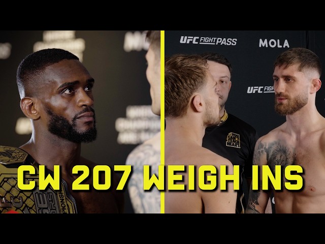 CW 207 Manchester Weigh-Ins & Face-Offs | Brown vs Davies Title Fight
