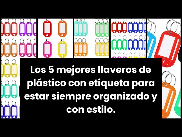 Vídeo relacionado con Redamancy 50 Pcs Llaveros de Plástico, Llaveros De Plástico Coloridos Para Escribir con 10 Cadenas de Cuentas de Bola y 5 Cables de Llavero para Llaves, Para Hotel, Escuela, Oficina, Equipaje, Hogar
