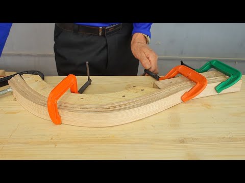 The Easiest Woodworking Project From Strips Of Wood // Create A Stunning Table With Perfect Curves