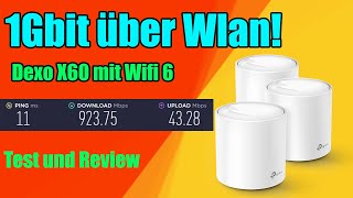Schnelles Wlan mit TP-Link Deco X60 Speedtest und Review | Test mit 1Gbit Leitung Deutsch AX3000