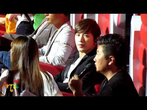 [Fancam] 120821 Shinhwa Minwoo @ Asian Wave Recording