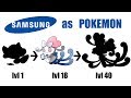 Samsung As Pokemon Evolution Famous Logos As Pokemon