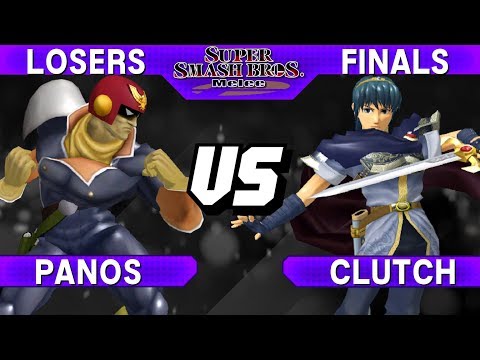 Smash Melee - Panos (Falcon) vs Clutch (Marth) - Major Flavor Losers Finals